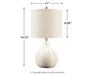 Rainermen Ceramic Table Lamp (1/CN) Homeline Furniture