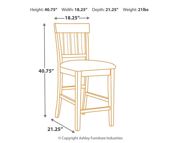 Ralene Upholstered Barstool (2/CN) Homeline Furniture