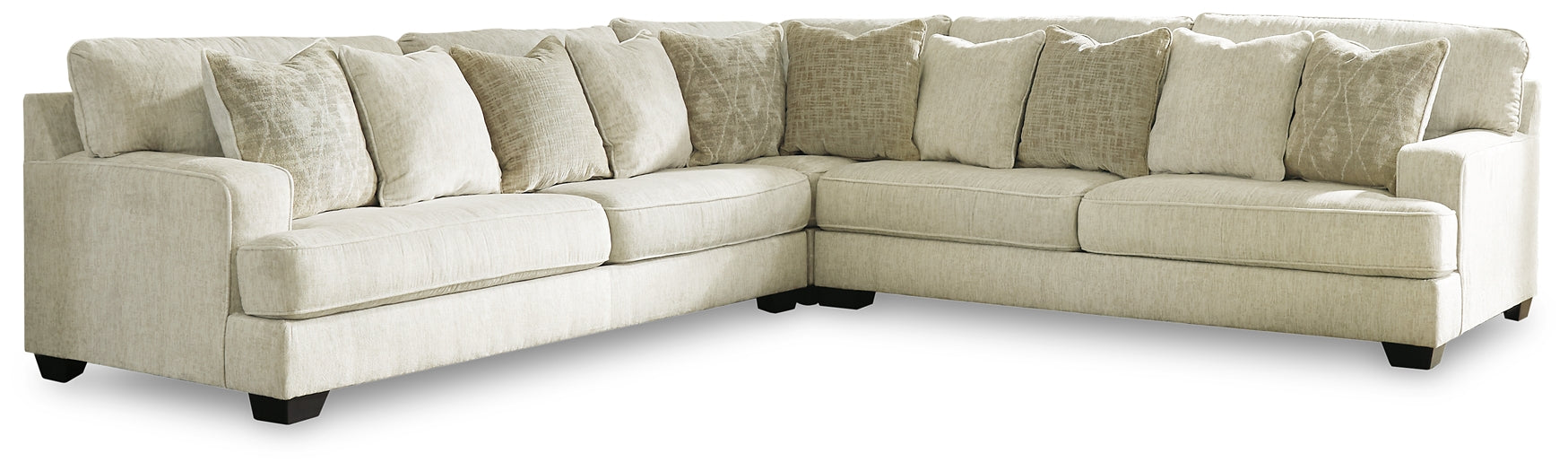 Rawcliffe 3-Piece Sectional with Ottoman Homeline Furniture