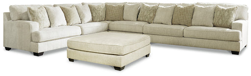 Rawcliffe 4-Piece Sectional with Ottoman Homeline Furniture