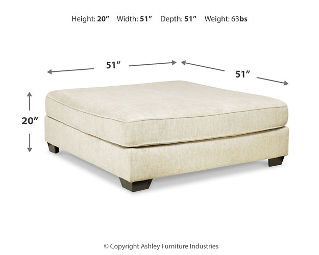 Rawcliffe Oversized Accent Ottoman Homeline Furniture