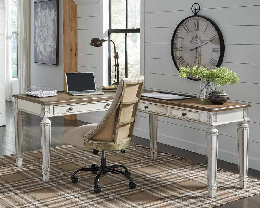 Realyn 2-Piece Home Office Desk Homeline Furniture