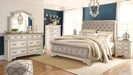 Realyn California King Sleigh Bed with Mirrored Dresser, Chest and 2 Nightstands Homeline Furniture