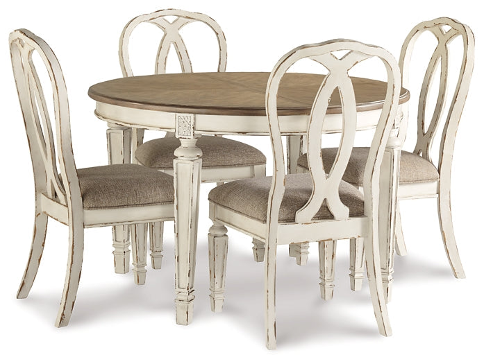 Realyn Dining Table and 4 Chairs Homeline Furniture