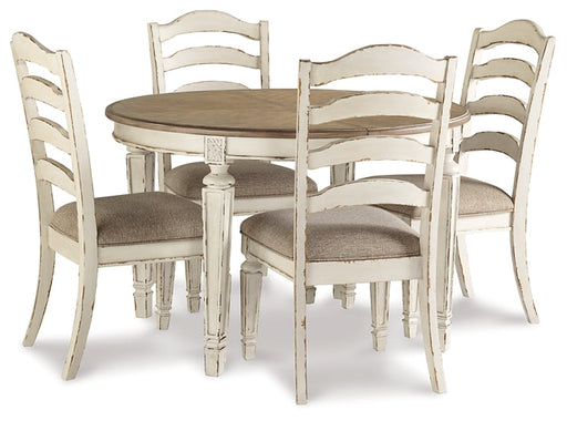 Realyn Dining Table and 4 Chairs Homeline Furniture