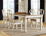 Realyn Dining Table and 4 Chairs Homeline Furniture