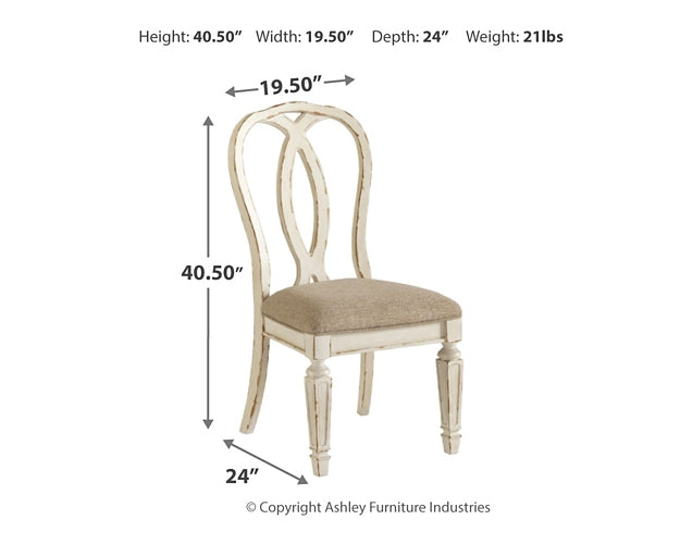 Realyn Dining Table and 4 Chairs Homeline Furniture