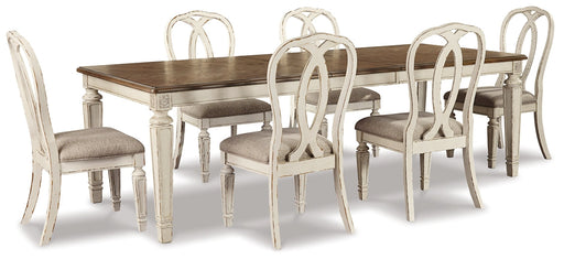 Realyn Dining Table and 6 Chairs Homeline Furniture