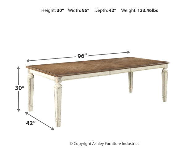 Realyn Dining Table and 6 Chairs Homeline Furniture