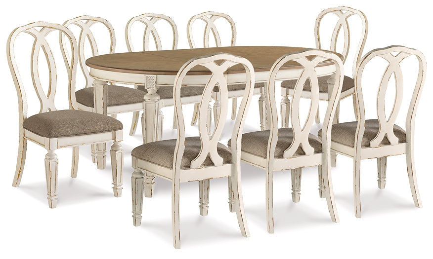 Realyn Dining Table and 8 Chairs Homeline Furniture