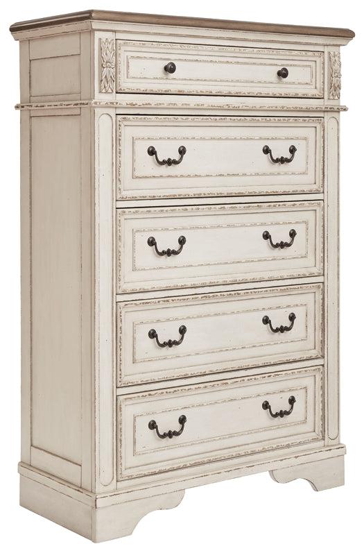 Realyn Five Drawer Chest Homeline Furniture