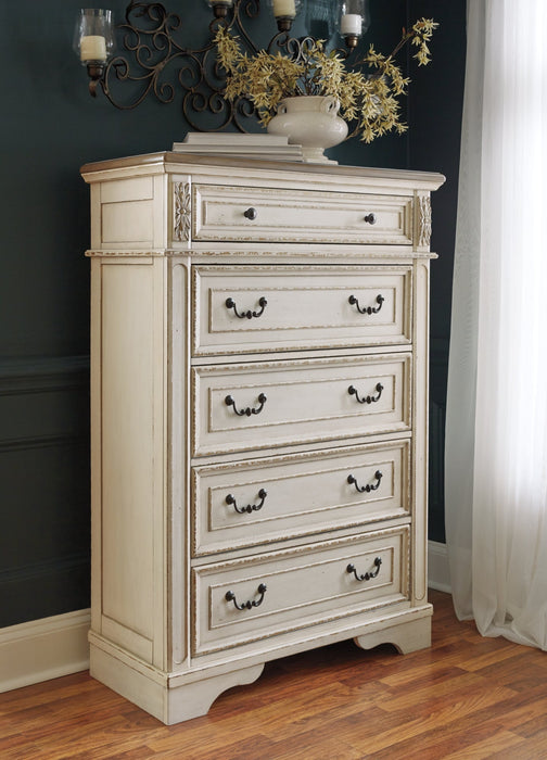 Realyn Five Drawer Chest Homeline Furniture