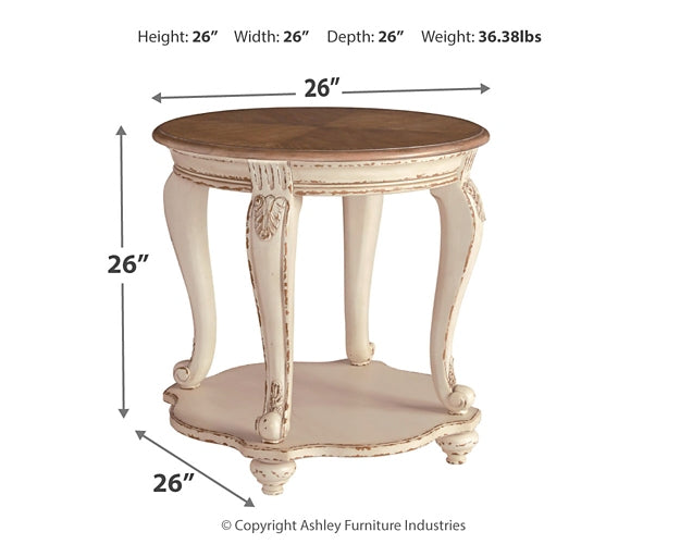 Realyn Round End Table Homeline Furniture