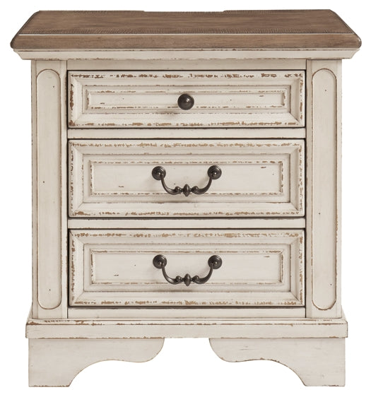 Realyn Three Drawer Night Stand Homeline Furniture