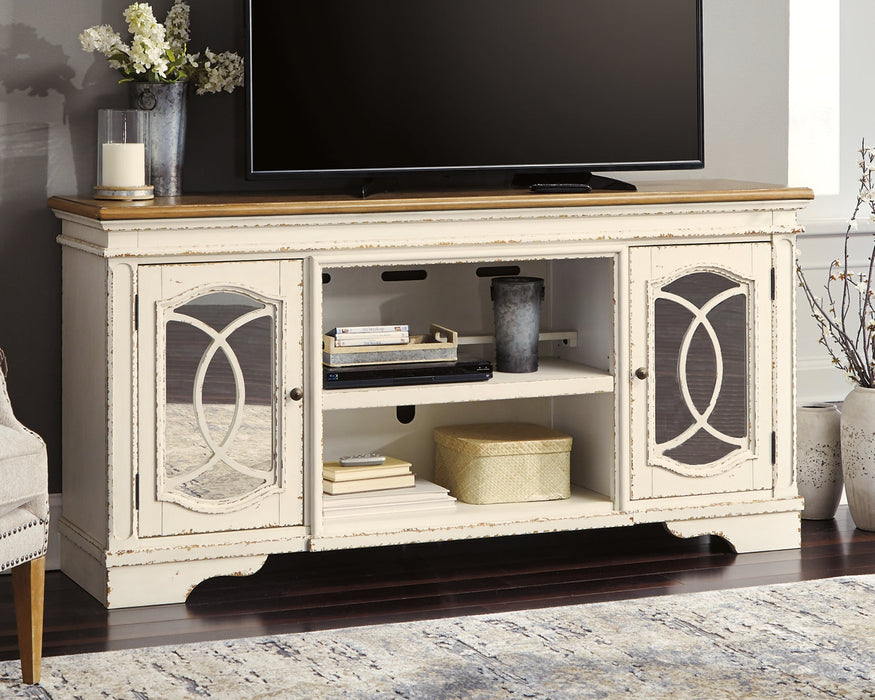 Realyn XL TV Stand w/Fireplace Option Homeline Furniture