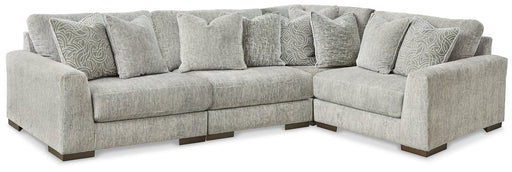 Regent Park 4-Piece Sectional with Ottoman Homeline Furniture