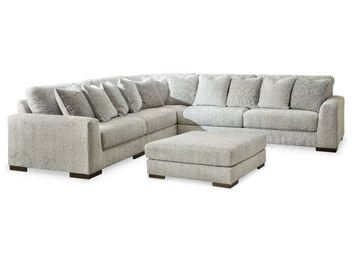 Regent Park 5-Piece Sectional with Ottoman Homeline Furniture