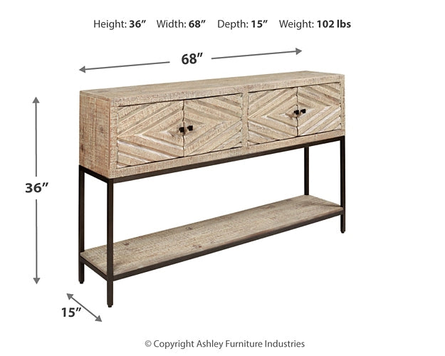 Roanley Console Sofa Table Homeline Furniture