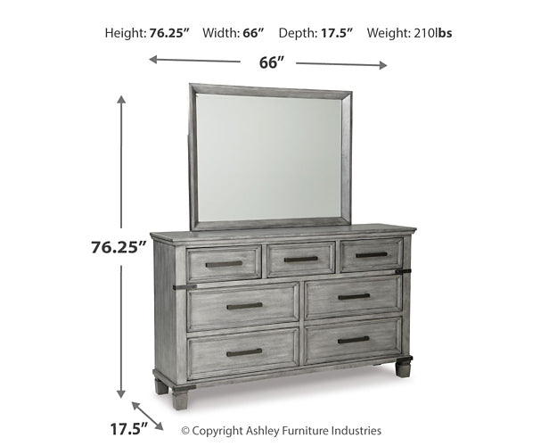 Russelyn Dresser and Mirror Homeline Furniture