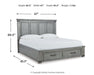 Russelyn Queen Storage Bed with Mirrored Dresser Homeline Furniture