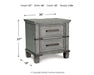 Russelyn Two Drawer Night Stand Homeline Furniture