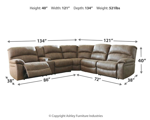 Segburg 4-Piece Power Reclining Sectional Homeline Furniture