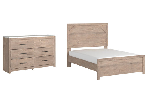 Senniberg Full Panel Bed with Dresser Homeline Furniture