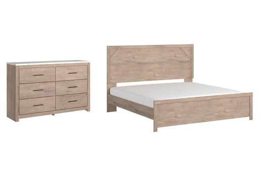 Senniberg King Panel Bed with Dresser Homeline Furniture