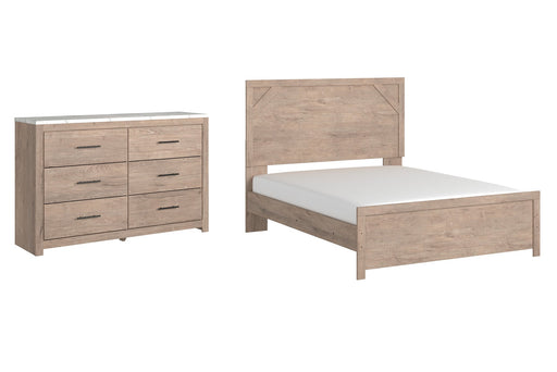 Senniberg Queen Panel Bed with Dresser Homeline Furniture