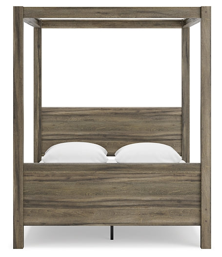 Shallifer Queen Canopy Bed Homeline Furniture