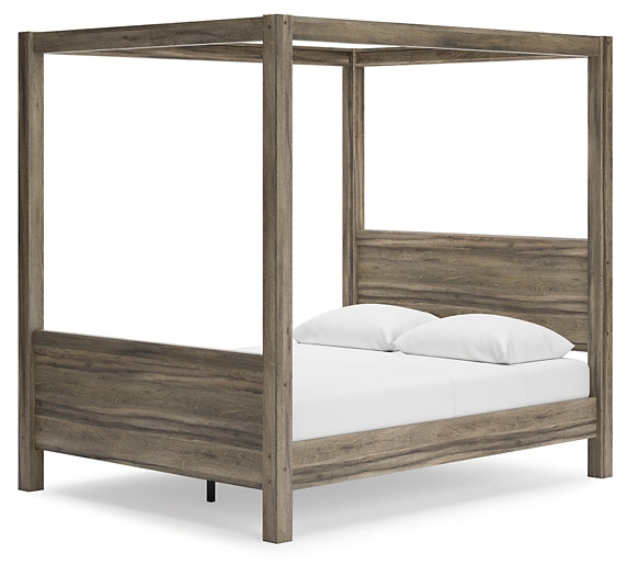 Shallifer Queen Canopy Bed Homeline Furniture