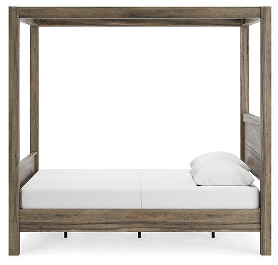 Shallifer Queen Canopy Bed Homeline Furniture