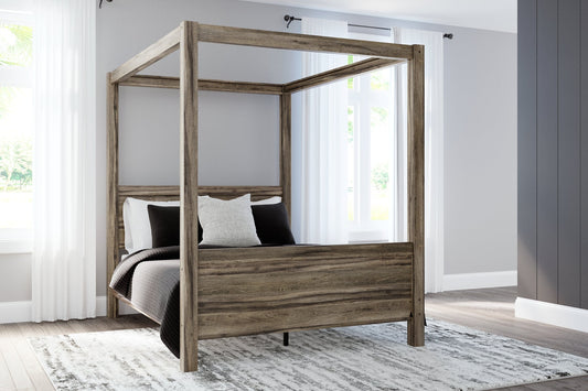 Shallifer Queen Canopy Bed Homeline Furniture