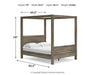 Shallifer Queen Canopy Bed with Dresser Homeline Furniture