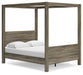 Shallifer Queen Canopy Bed with Dresser and Chest Homeline Furniture