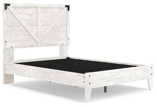 Shawburn Queen Crossbuck Panel Platform Bed Homeline Furniture