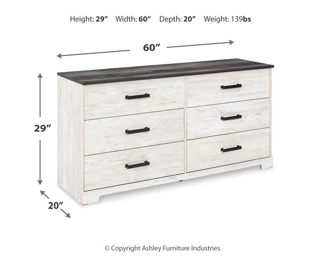 Shawburn Six Drawer Dresser Homeline Furniture