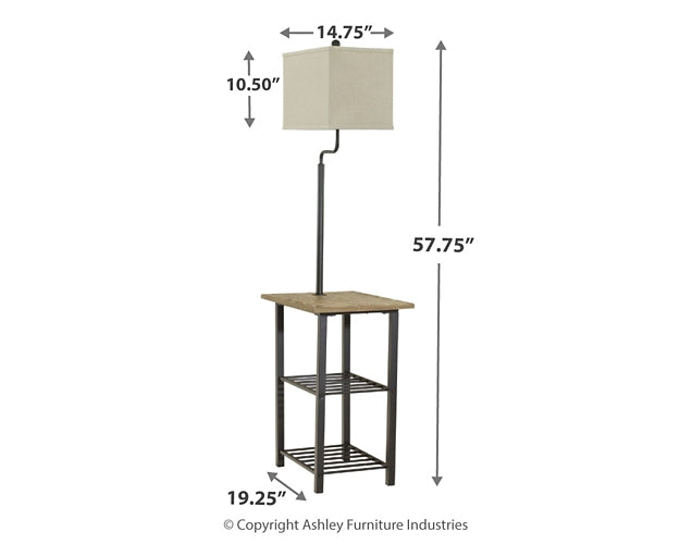 Shianne Metal Tray Lamp (1/CN) Homeline Furniture