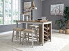 Skempton Counter Height Dining Table and 4 Barstools Homeline Furniture