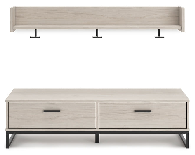 Socalle Bench with Coat Rack Homeline Furniture