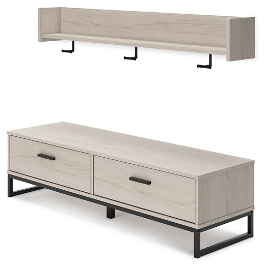 Socalle Bench with Coat Rack Homeline Furniture