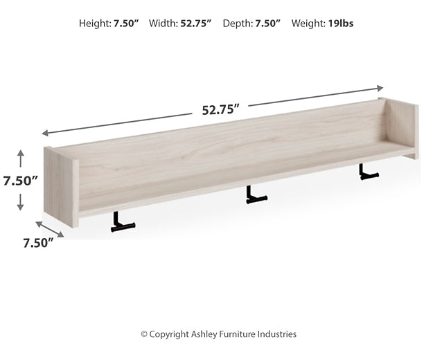 Socalle Wall Mounted Coat Rack w/Shelf Homeline Furniture