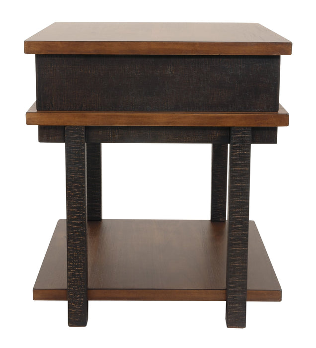 Stanah Rectangular End Table Homeline Furniture