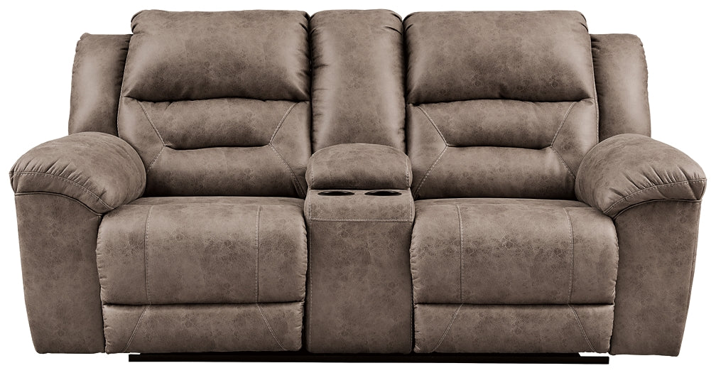 Stoneland Sofa, Loveseat and Recliner Homeline Furniture