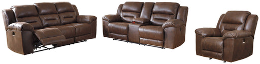 Stoneland Sofa, Loveseat and Recliner Homeline Furniture