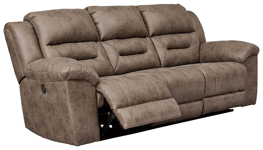 Stoneland Sofa, Loveseat and Recliner Homeline Furniture