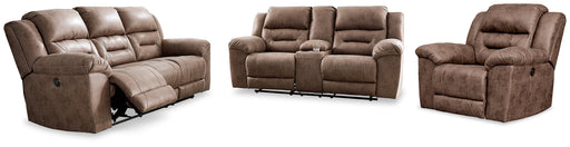 Stoneland Sofa, Loveseat and Recliner Homeline Furniture