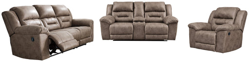 Stoneland Sofa, Loveseat and Recliner Homeline Furniture