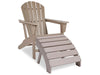 Sundown Treasure Outdoor Adirondack Chair and Ottoman Homeline Furniture