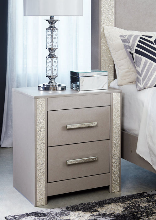 Surancha Two Drawer Night Stand Homeline Furniture